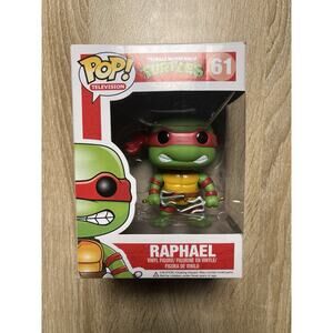 Funko Pop! Television Teenage Mutant Ninja Turtles #61 Raphael FLAWED BOX